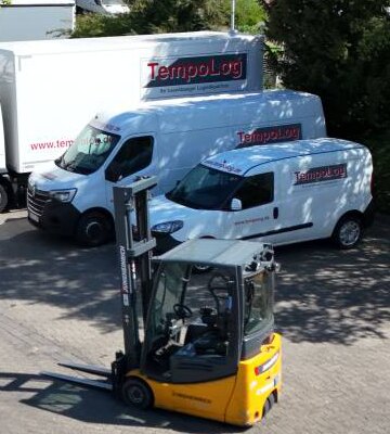 TempoLog Fuhrpark mit LKW und Gabelstapler